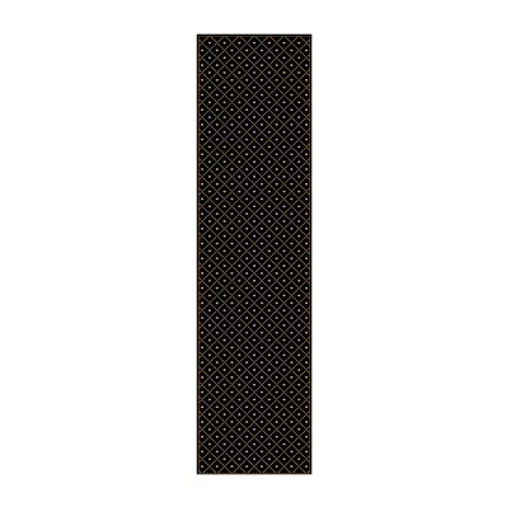 Radici Como Contemporary Geometric Trellis 26"X91" Rectangular Runner