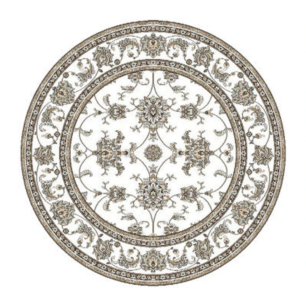 Radici Pisa Kashan Traditional Oriental Round Area Rug