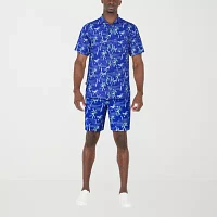 PGA TOUR Mens Short Sleeve Button-Down Shirt