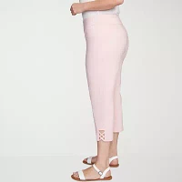 Hearts Of Palm Womens Mid Rise Plus Capri Pants