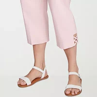 Hearts Of Palm Womens Mid Rise Plus Capri Pants