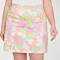 Hearts Of Palm Womens Mid Rise Skort-Plus