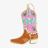 Bijoux Bar Gold Tone Cowboy Boot Womens Drop Earrings