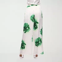 Premier Amour Floral Womens Straight Pull-On Pant