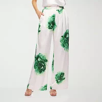 Premier Amour Floral Womens Straight Pull-On Pant