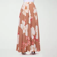 Premier Amour Floral Womens Maxi Skirt