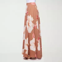Premier Amour Floral Womens Maxi Skirt