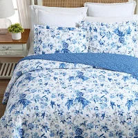 Laura Ashley Breezy Floral Quilt Set