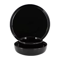 Elama Duncan 18 Piece Black 18-pc. Porcelain Dinnerware Set
