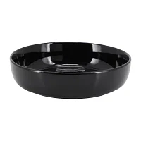 Elama Duncan 18 Piece Black 18-pc. Porcelain Dinnerware Set