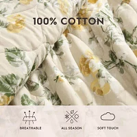 Laura Ashley Roses Quilt Set