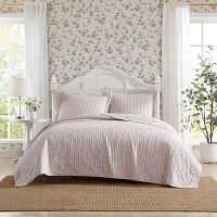 Laura Ashley Marta Stripe Quilt Set