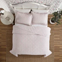 Laura Ashley Marta Stripe Quilt Set