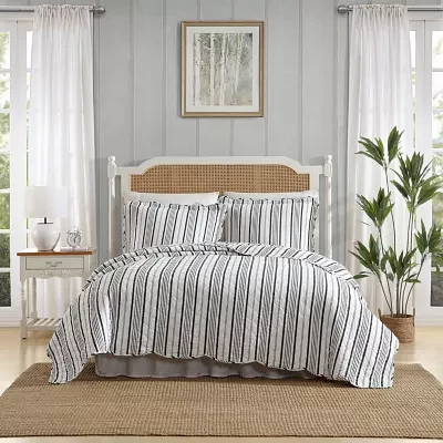 Laura Ashley Stripe Perfection Quilt Set
