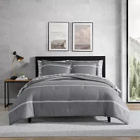 Eddie Bauer Chevron And Stripes Midweight Comforter Set