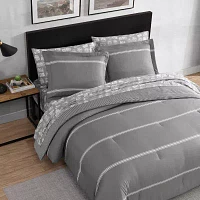 Eddie Bauer Chevron And Stripes Midweight Comforter Set