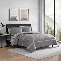 Eddie Bauer Chevron And Stripes Midweight Comforter Set