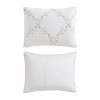 Laura Ashley Floral Embroidery Quilt Set