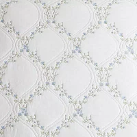 Laura Ashley Floral Embroidery Quilt Set