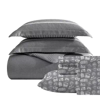 Eddie Bauer Chevron And Stripes Midweight Comforter Set