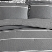 Eddie Bauer Chevron And Stripes Midweight Comforter Set