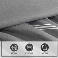 Eddie Bauer Chevron And Stripes Midweight Comforter Set