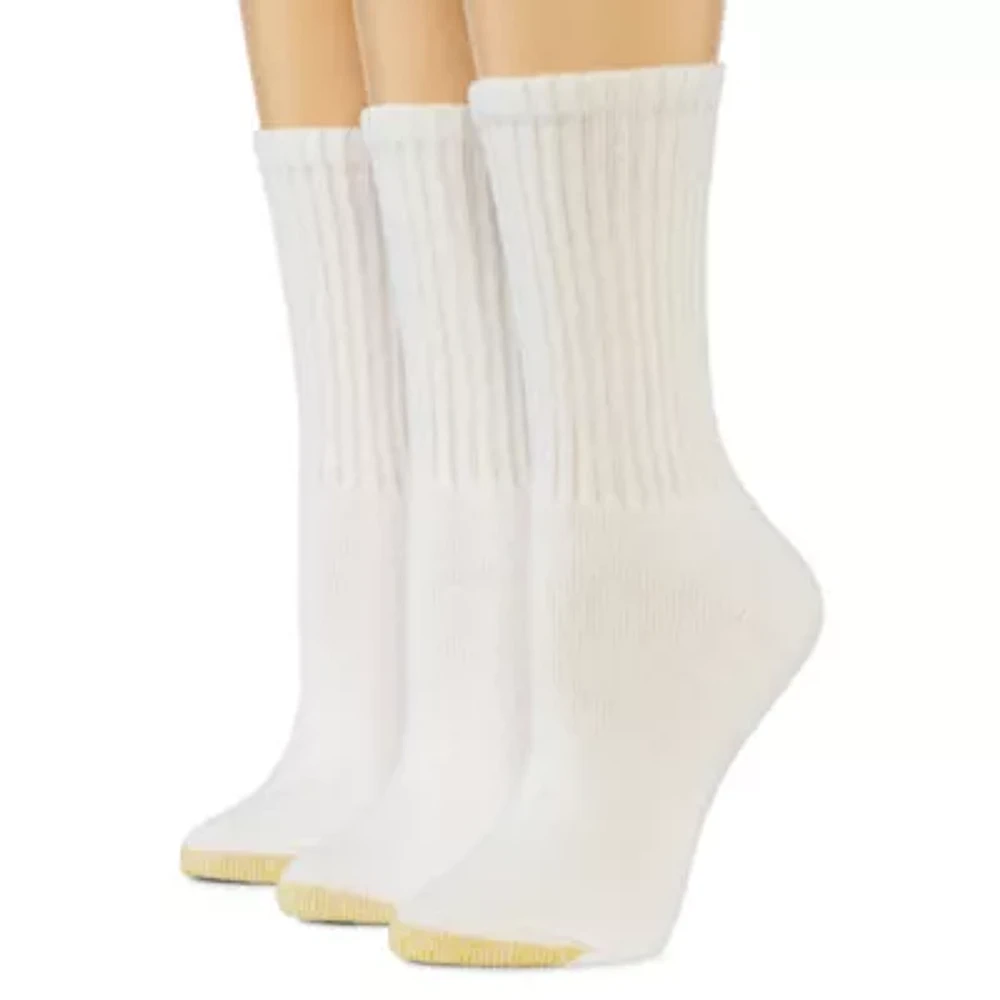 Gold Toe Ultra Tec 3 Pair Crew Socks Womens