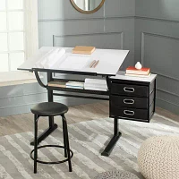 Percival Writing Desk and Barstool