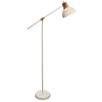 Stylecraft 9.9 W White Floor Lamp