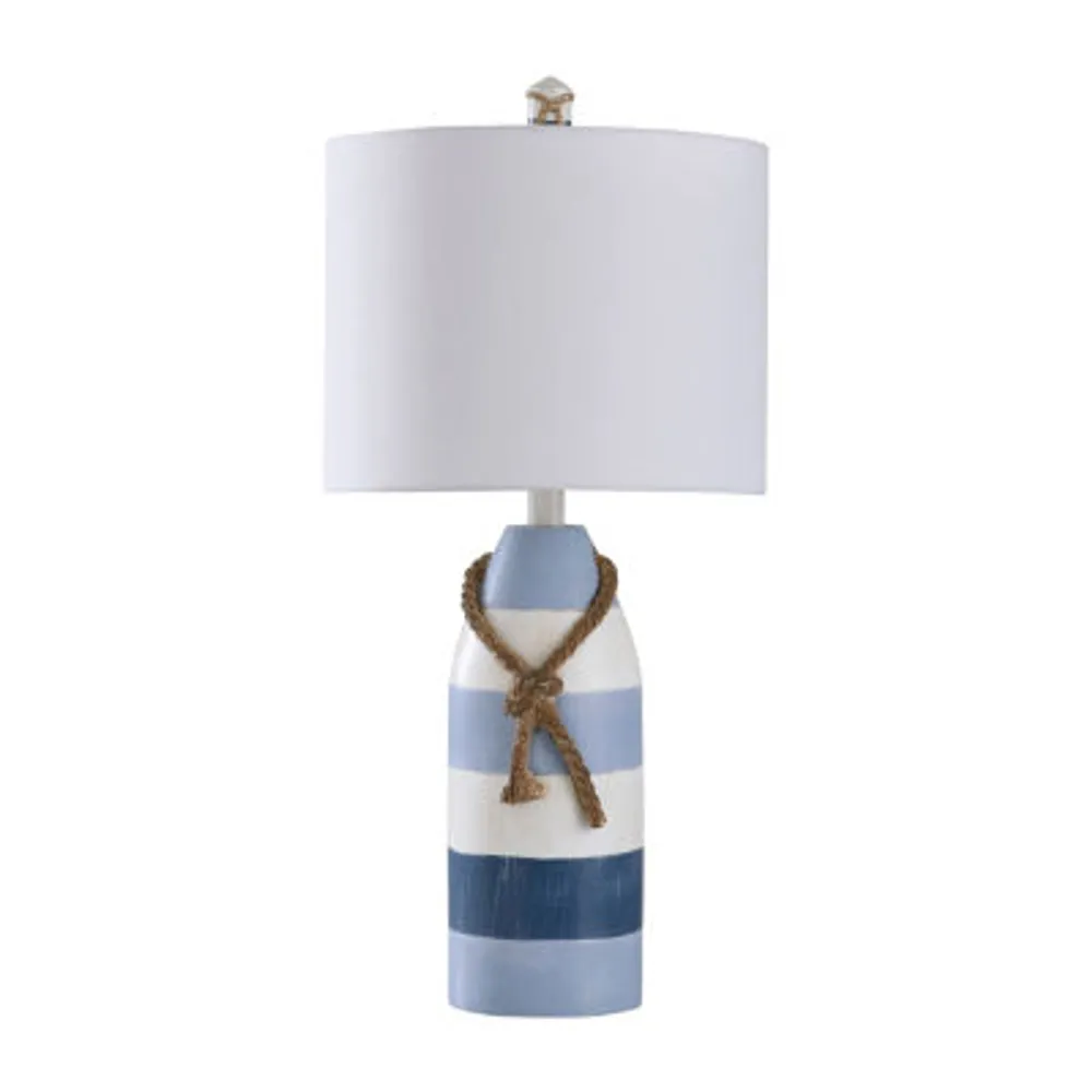 Stylecraft 10 W Blue Stripe Table Lamp