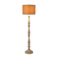 Stylecraft 16 W White & Gold Floor Lamp