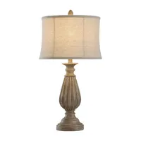 Stylecraft 15 W Brown & Black Table Lamp