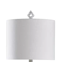 Stylecraft 12 W Distressed White Table Lamp