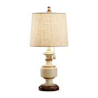 Stylecraft 11 W Distressed Cream Table Lamp