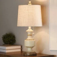 Stylecraft 11 W Distressed Cream Table Lamp