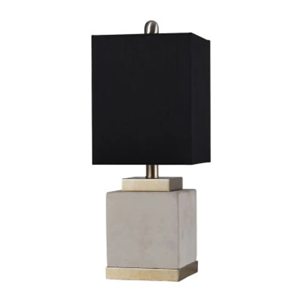 Stylecraft Natasha Soft Brass And Natural Cement Table Lamp