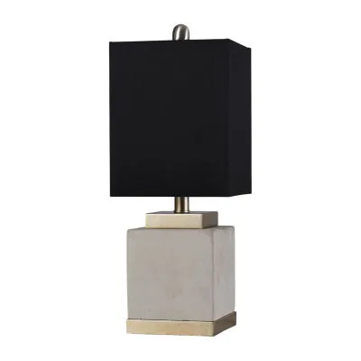 Stylecraft Natasha Soft Brass And Natural Cement Table Lamp