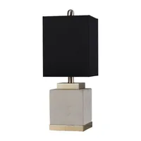 Stylecraft Natasha Soft Brass And Natural Cement Table Lamp