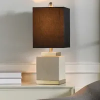 Stylecraft Natasha Soft Brass And Natural Cement Table Lamp