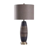 Stylecraft 14.5 W Black & Brown Table Lamp