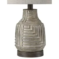 Stylecraft 10.5 W Gray Table Lamp