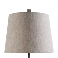 Stylecraft 12 W White & Gray Table Lamp