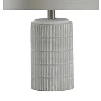 Stylecraft Joni Distressed Gray And White Table Lamp