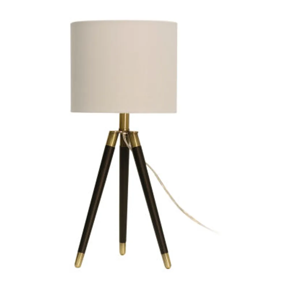 Stylecraft Iggy Black And Gold Tripod Table Lamp