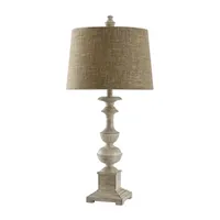 Stylecraft Cromwell 15" W Off-White Table Lamp