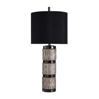 Stylecraft 15.5 W Black & Silver Table Lamp