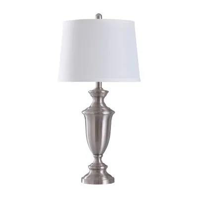 Stylecraft  Off White Shade Steel Table Lamp
