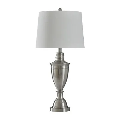 Stylecraft Transitional 15 W Silver Table Lamp