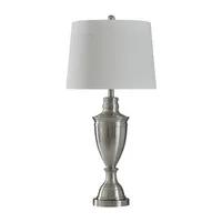 Stylecraft Transitional 15 W Silver Table Lamp