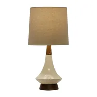 Stylecraft Faux Wood Table Lamp